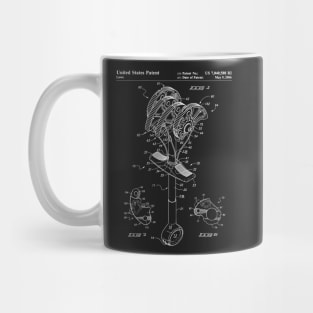 Climbing Anchor Patent - Rock Climber Art - Black Chalkboard Mug